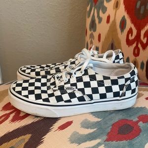 Vans black white checkered shoes women’s size 6.5